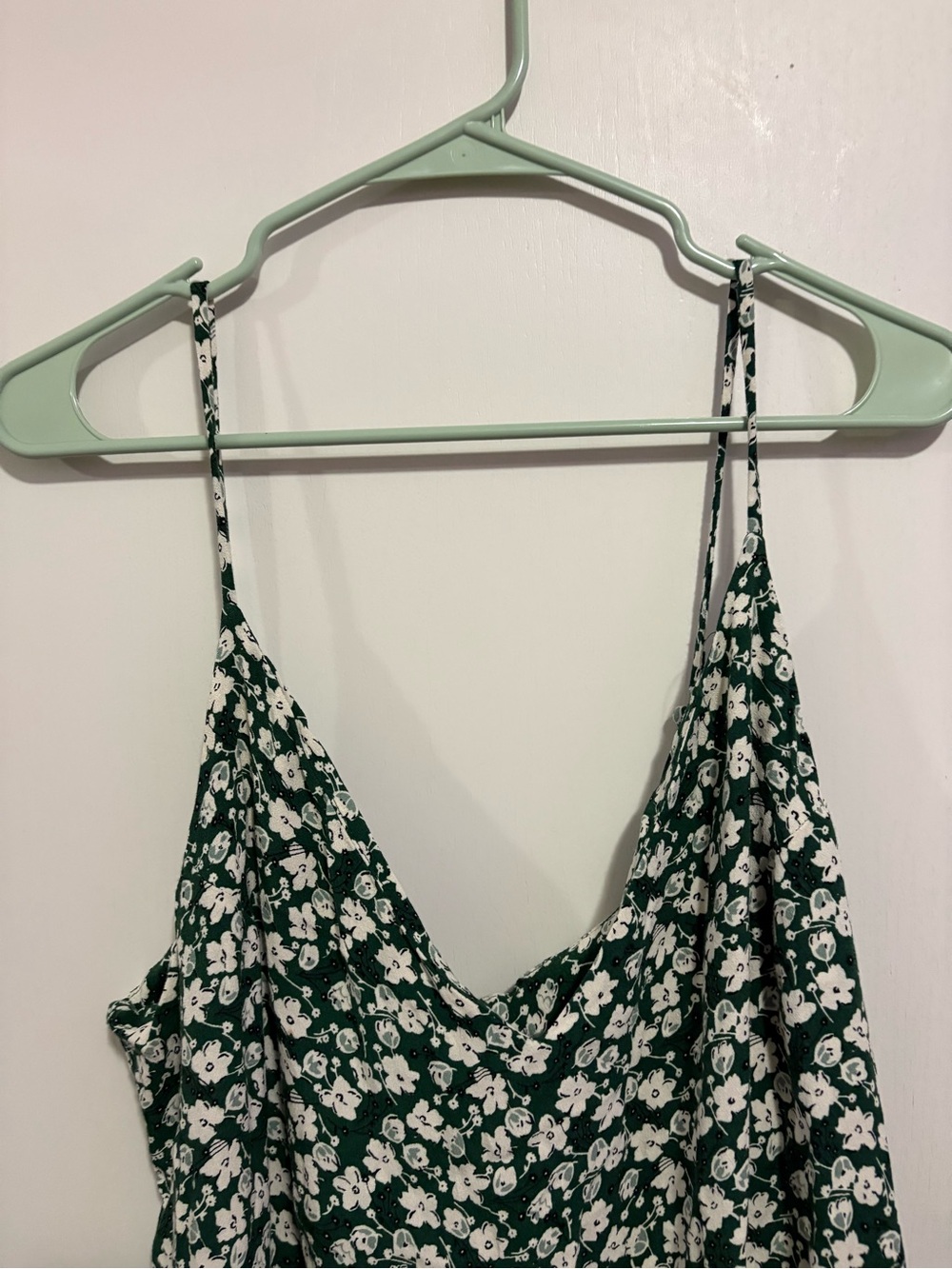 Reformation Mini Dress 1X Green Floral Marlowe Cottage Boho Summer Brunch - Picture 4 of 7